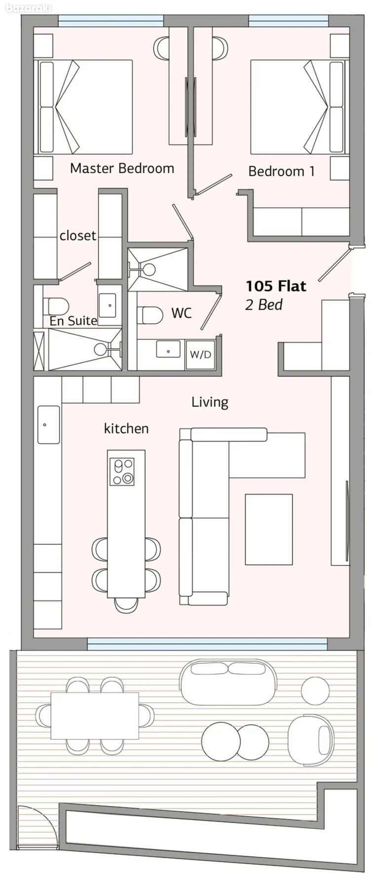 2 Bedroom Apartment for Sale in Germasogeia, Limassol District