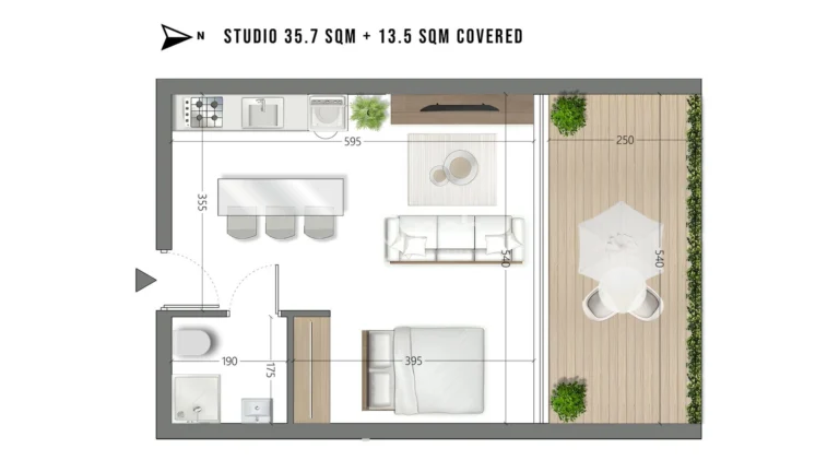 Studio Apartment for Sale in Limassol – Mesa Geitonia