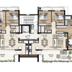 2 Bedroom Apartment for Sale in Nicosia – Agios Andreas