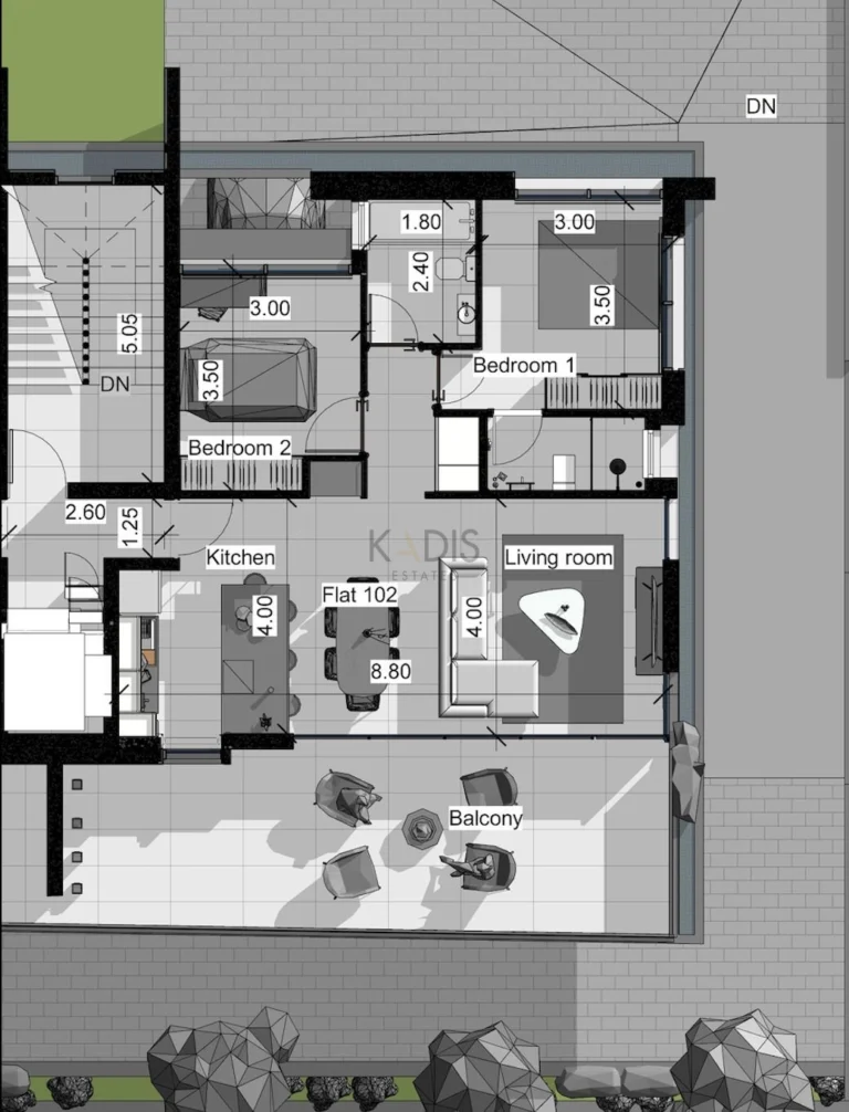 Average Price for 2 Bedroom Apartment in Cyprus