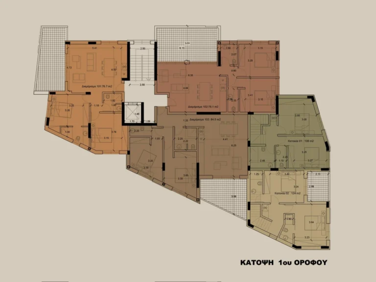 Average Price for 2 Bedroom Apartment in Nicosia