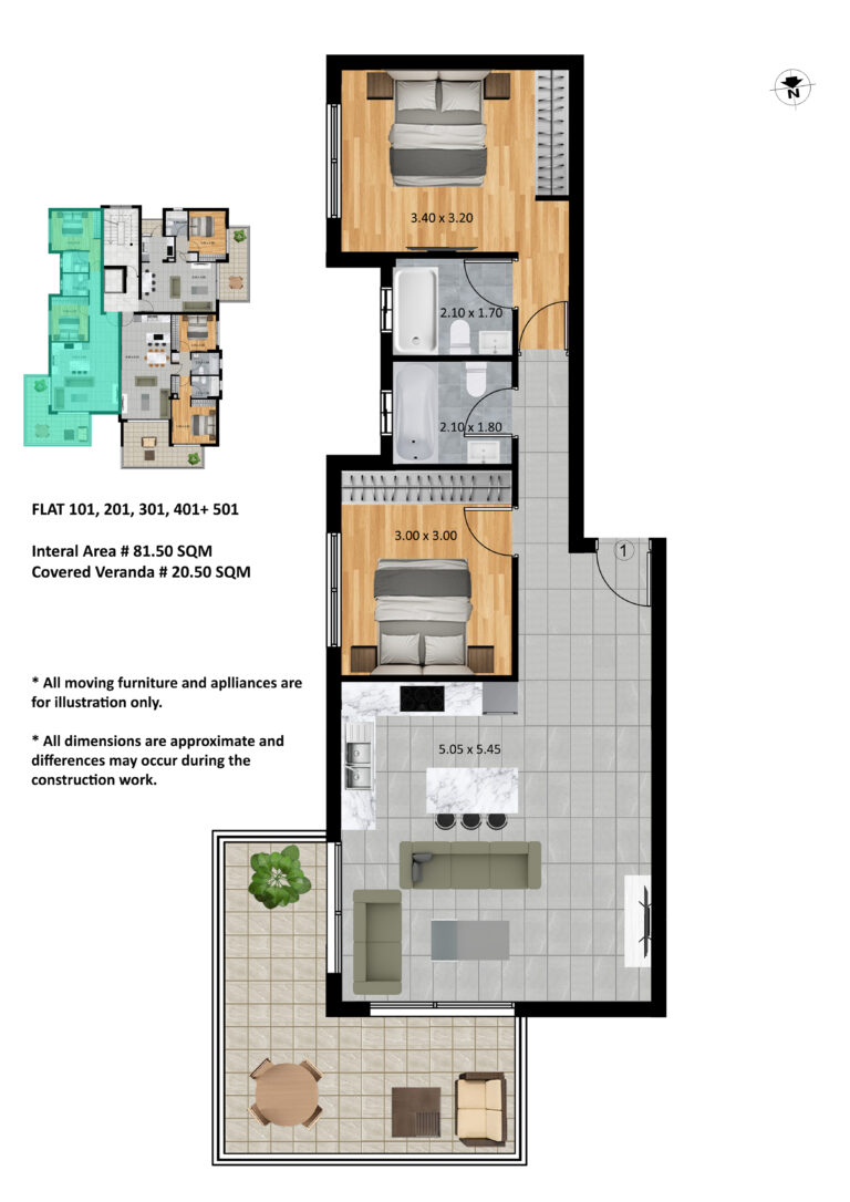 2 Bedroom Apartment for Sale in Germasogeia – Tourist Area, Limassol District