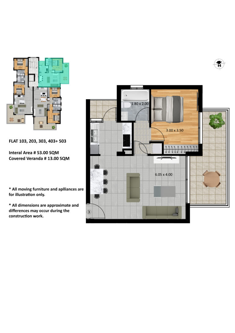 1 Bedroom Apartment for Sale in Germasogeia – Tourist Area, Limassol District