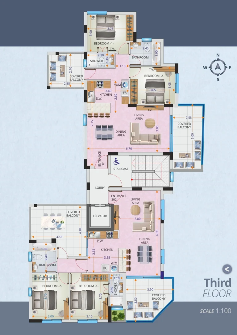 Average Price for 2 Bedroom Apartment in Larnaca