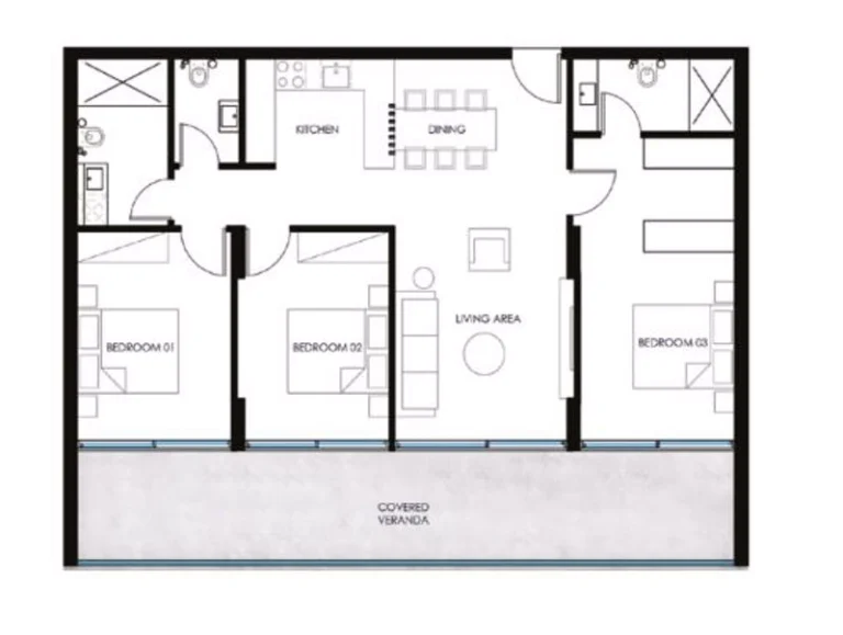 Average Price for 3 Bedroom Apartment in Cyprus