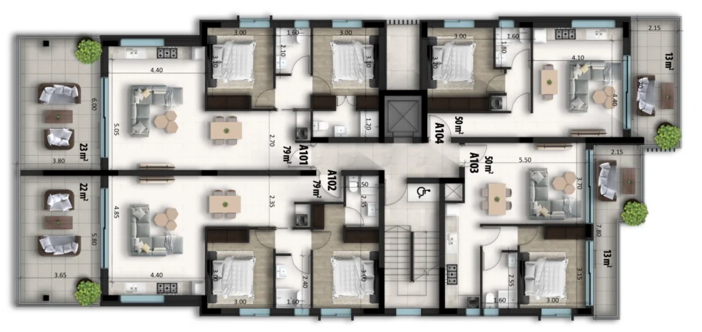 1 Bedroom Apartment for Sale