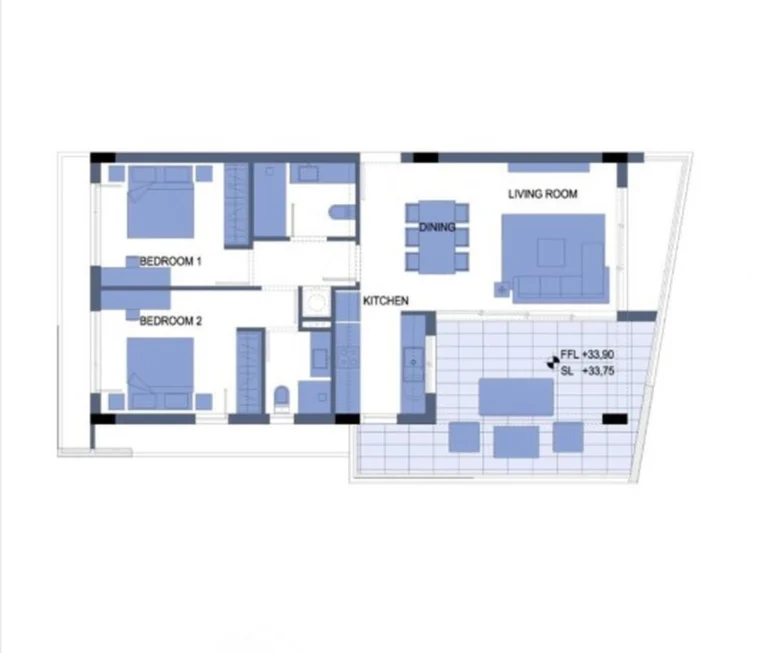 Average Price for Brand New Apartment in Larnaca