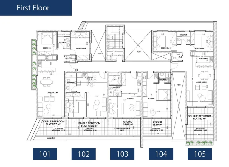 Average Price for 2 Bedroom Apartment in Paphos