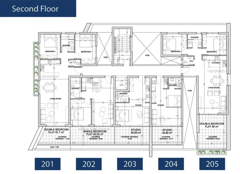 Average Price for 2 Bedroom Apartment in Paphos