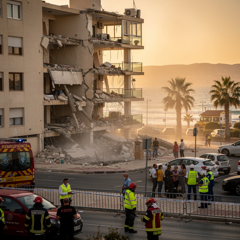 Germasogeia Building Collapse Spurs Emergency Response and Structural Safety Debate