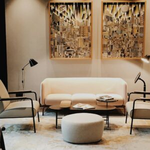 Nicosia Cyprus city skyline with apartment buildings and Mediterranean architecture