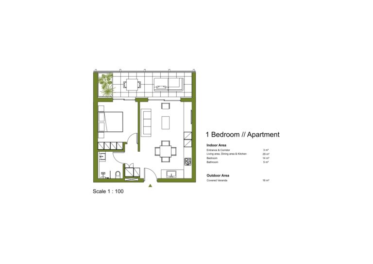1 Bedroom Apartment for Sale in Limassol – Agios Athanasios