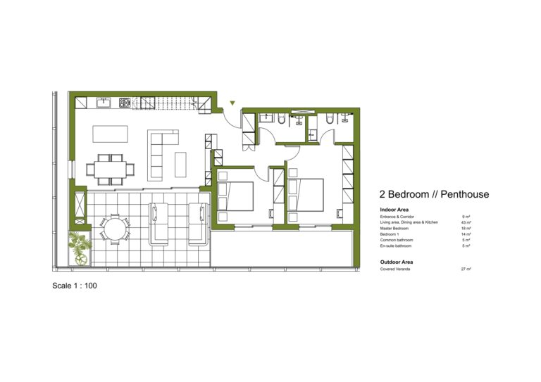 2 Bedroom Apartment for Sale in Limassol – Agios Athanasios
