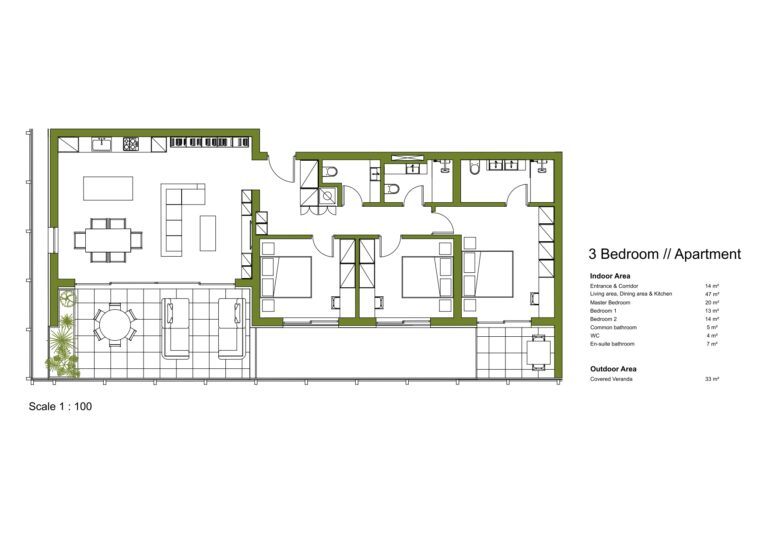 3 Bedroom Apartment for Sale in Limassol – Agios Athanasios