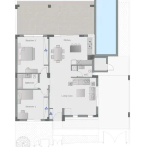 2 Bedroom House for Rent in Doros, Limassol District
