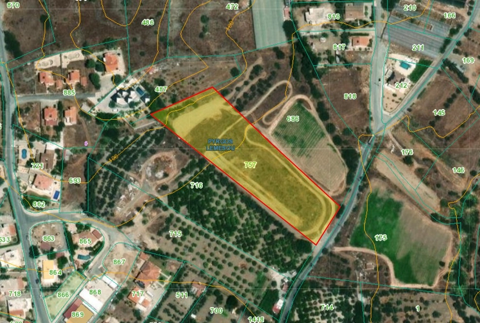 7,855m² Plot for Sale in Pyrgos Lemesou, Limassol District