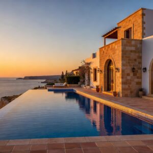 Luxury villa with Mediterranean sea view in Cyprus - golden visa investment property
