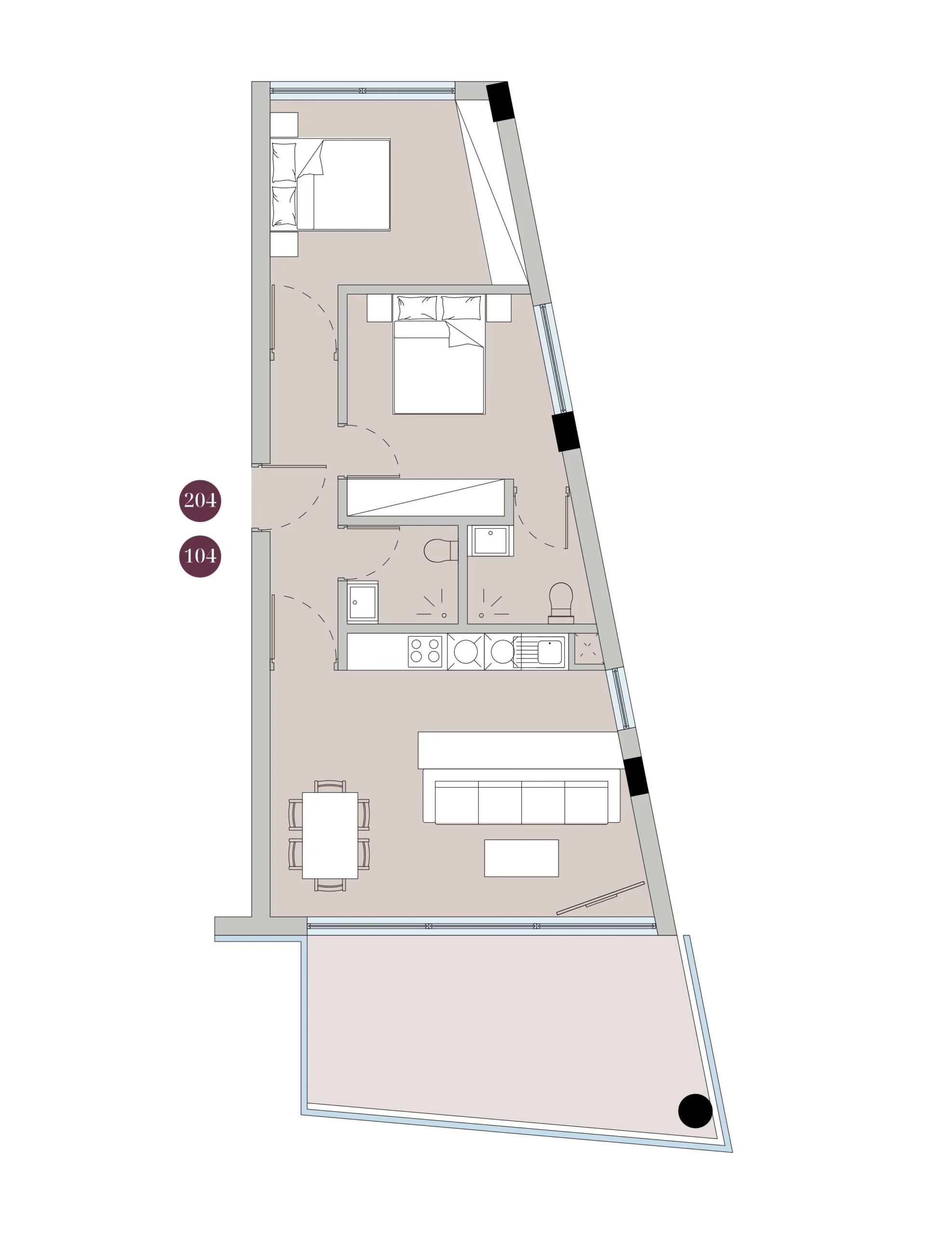 2 Bedroom Apartment for Rent in Germasogeia, Limassol District