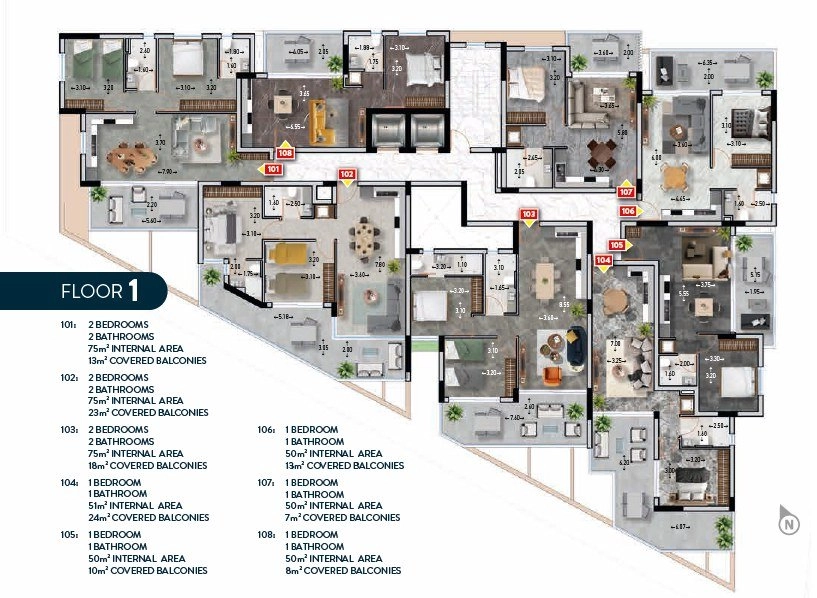 2 Bedroom Apartment for Sale in Livadia Larnakas, Larnaca District