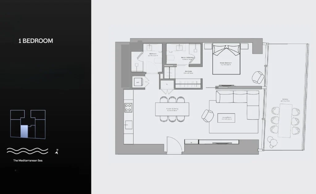 1 Bedroom Apartment for Sale in Mouttagiaka, Limassol District