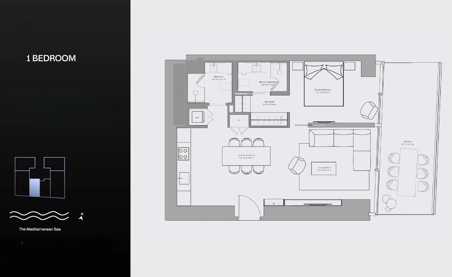 1 Bedroom Apartment for Sale in Mouttagiaka, Limassol District