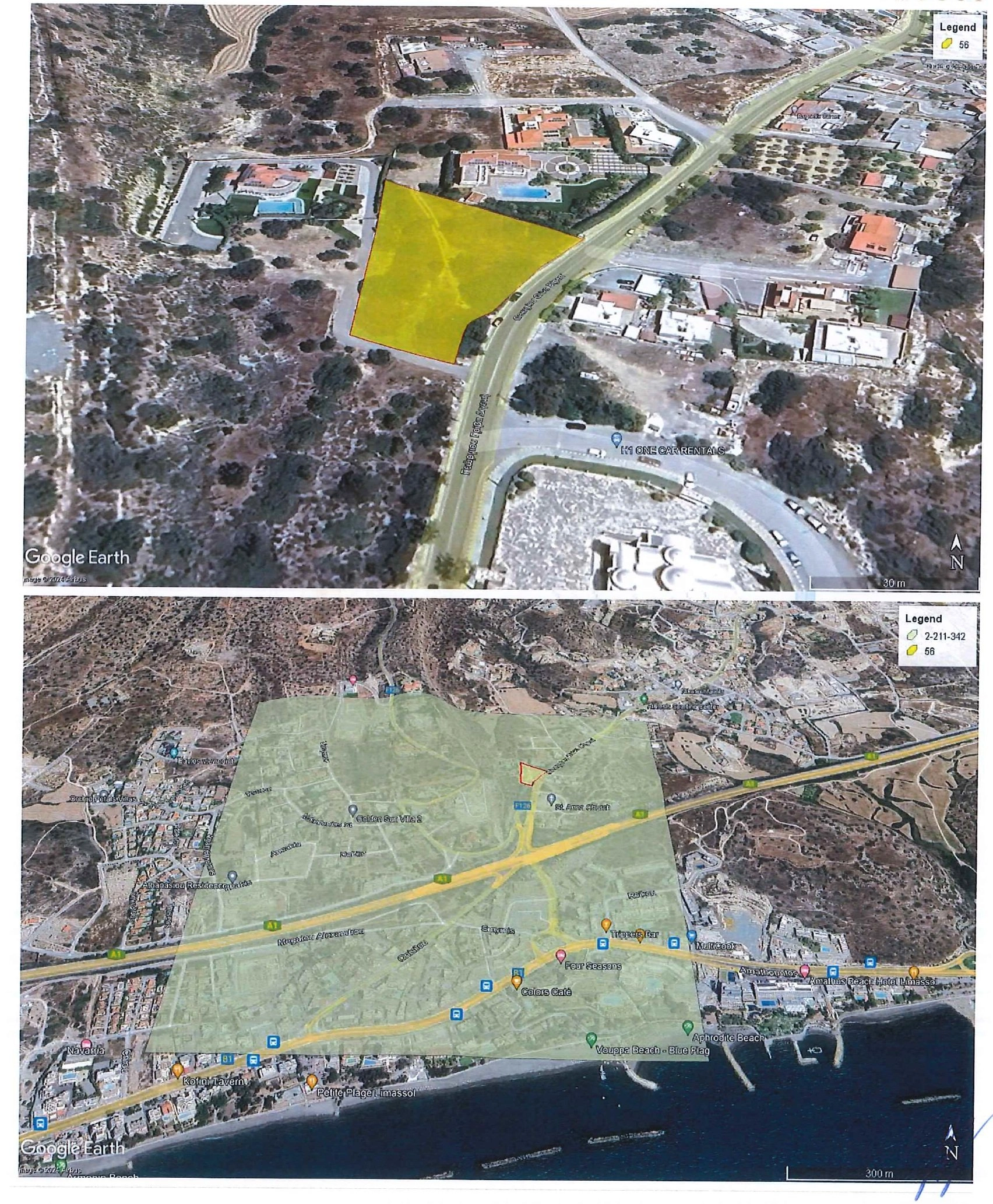 2,941m² Plot for Sale in Agios Tychonas, Limassol District