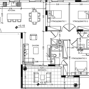 3 Bedroom Apartment for Sale in Agios Dometios, Nicosia District