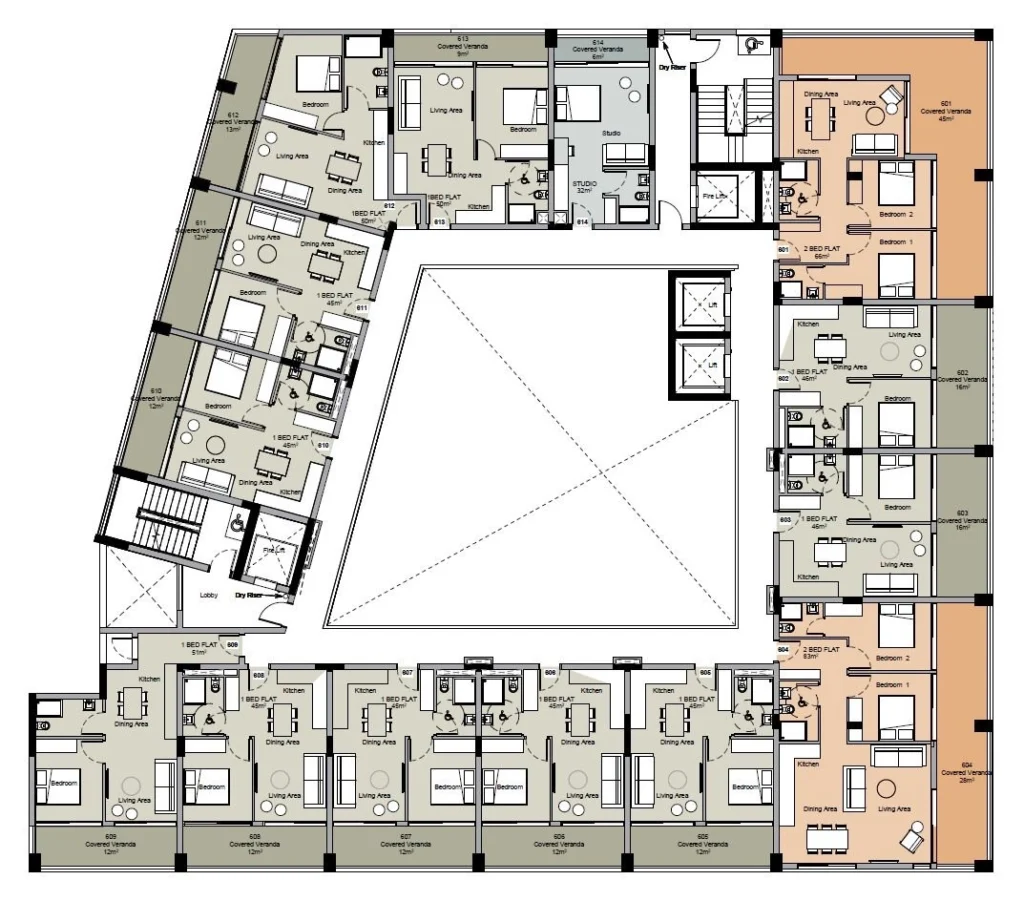 1 Bedroom Apartment for Sale in Limassol – Tsiflikoudia