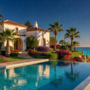 Villa for rent in Protaras Cyprus with private pool and Mediterranean sea view