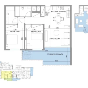 2 Bedroom Apartment for Sale in Aglantzia, Nicosia District