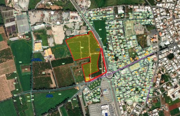 72,655m² Plot for Sale in Limassol – Zakaki
