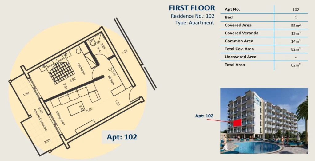 1 Bedroom Apartment for Sale in Mouttagiaka Tourist Area, Limassol District
