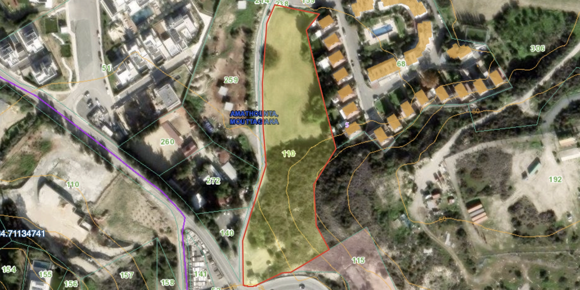 10,278m² Plot for Sale in Mouttagiaka, Limassol District