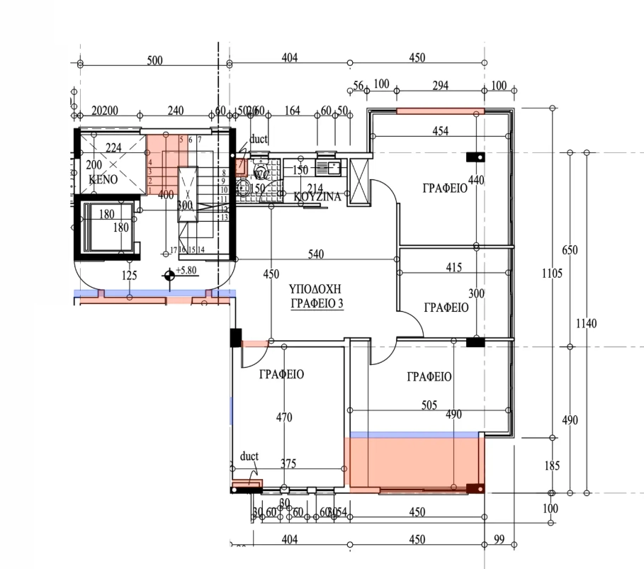 114m² Office for Rent