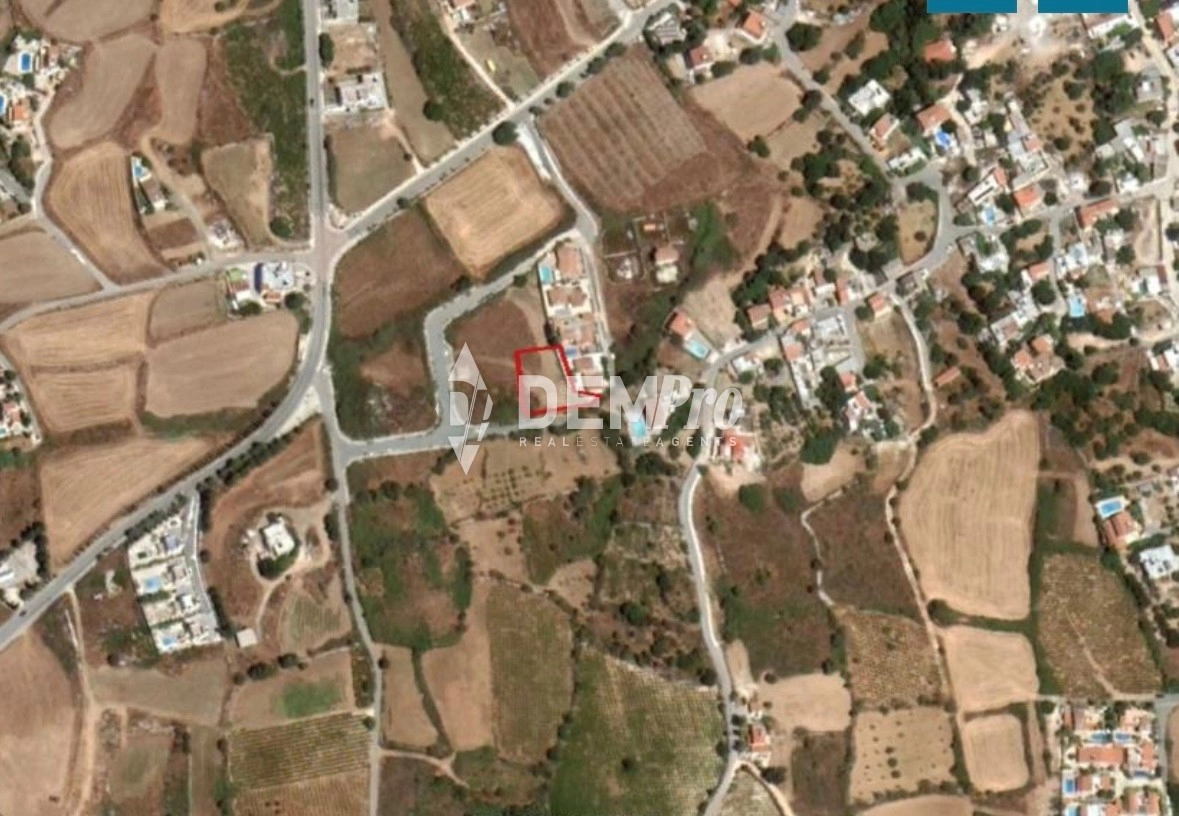 1,037m² Plot for Sale in Kathikas, Paphos District