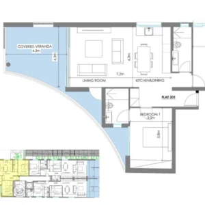 2 Bedroom Apartment for Sale in Nicosia – Agios Andreas