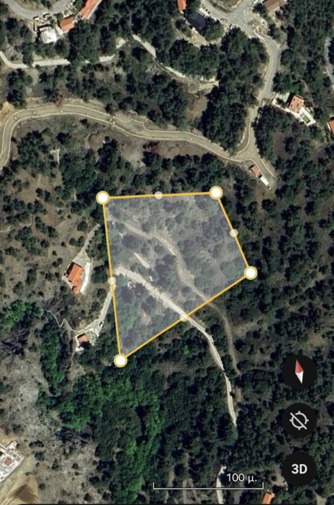 10,500m² Plot for Sale in Pano Platres, Limassol District