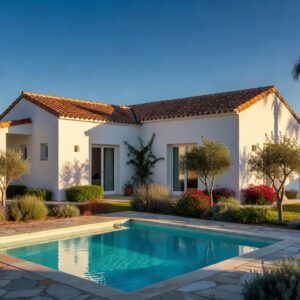 Affordable modern villa in Cyprus with a private pool and Mediterranean garden