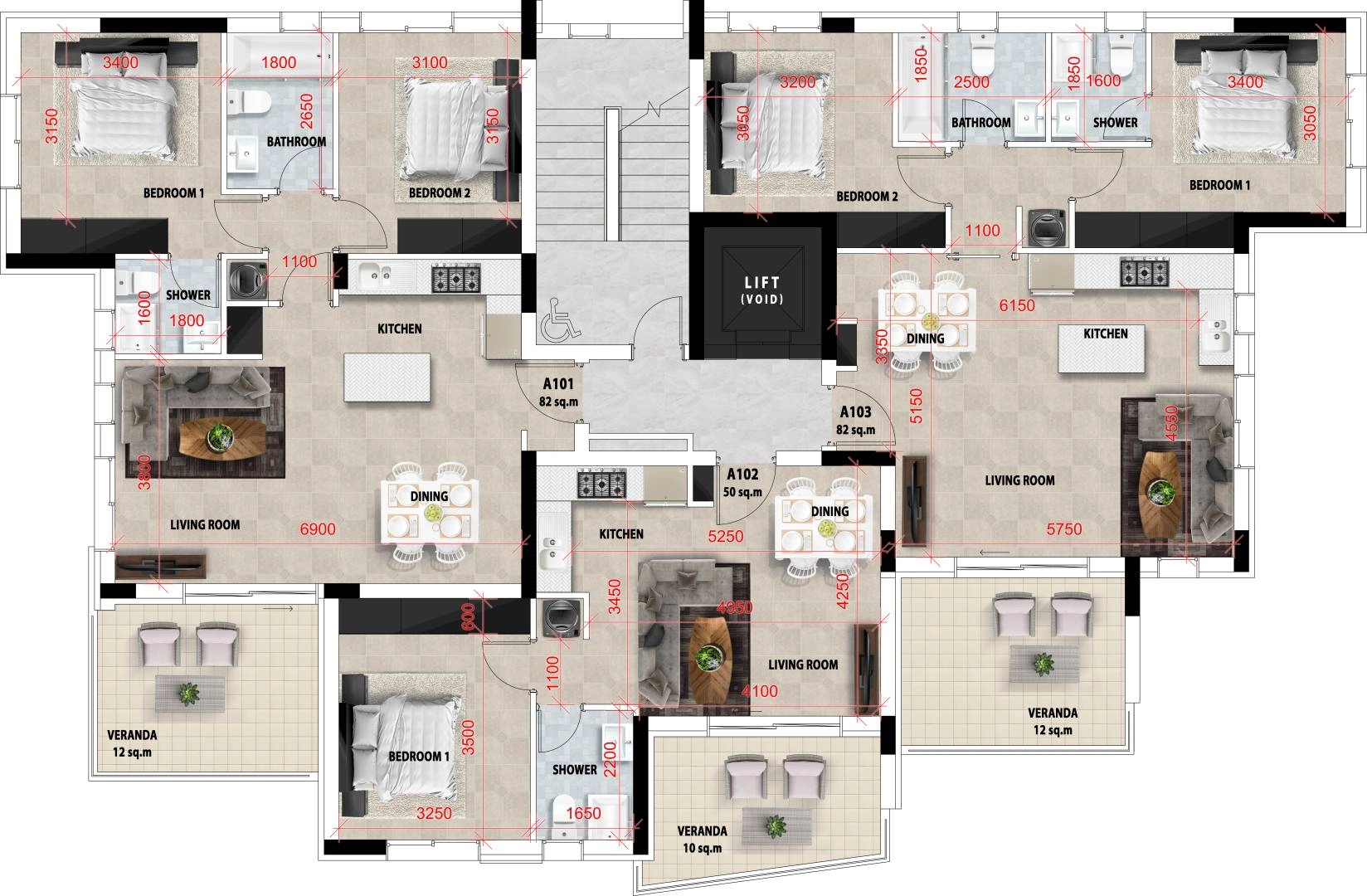 2 Bedroom Apartment for Sale