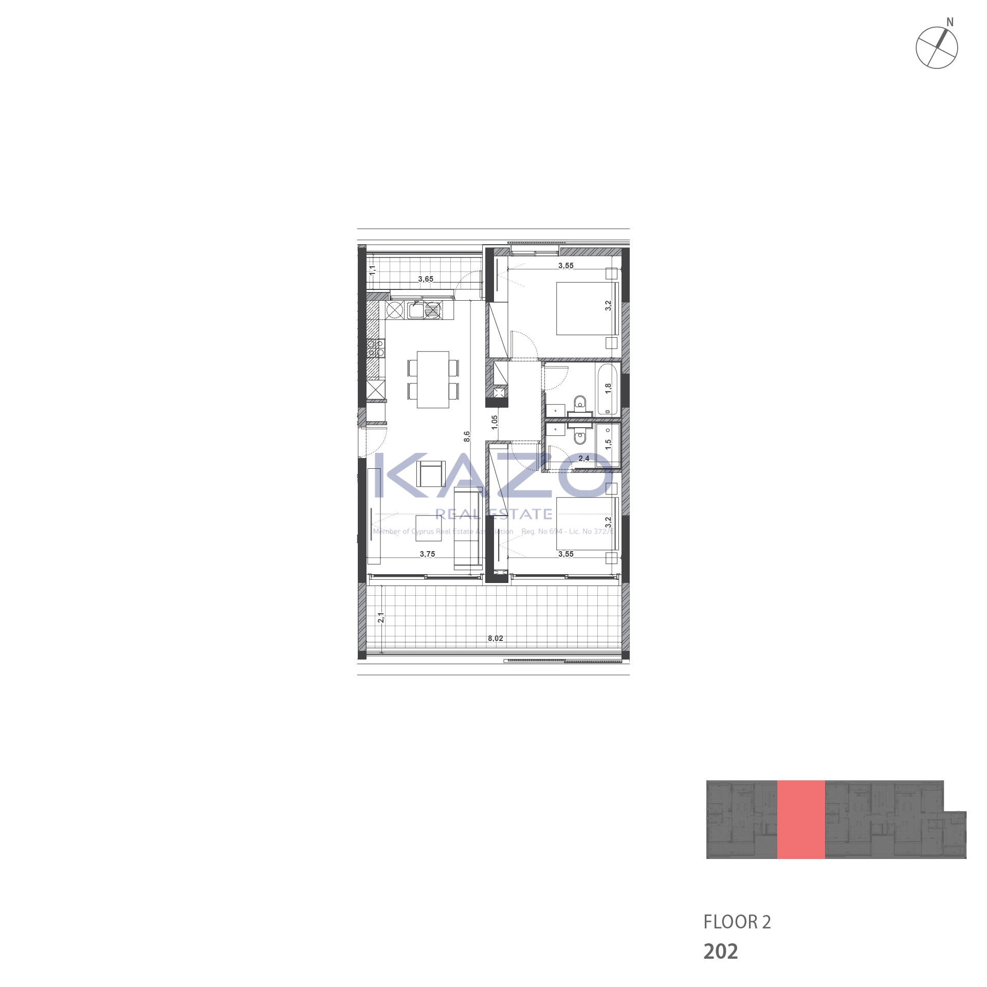 2 Bedroom Apartment for Rent in Limassol District