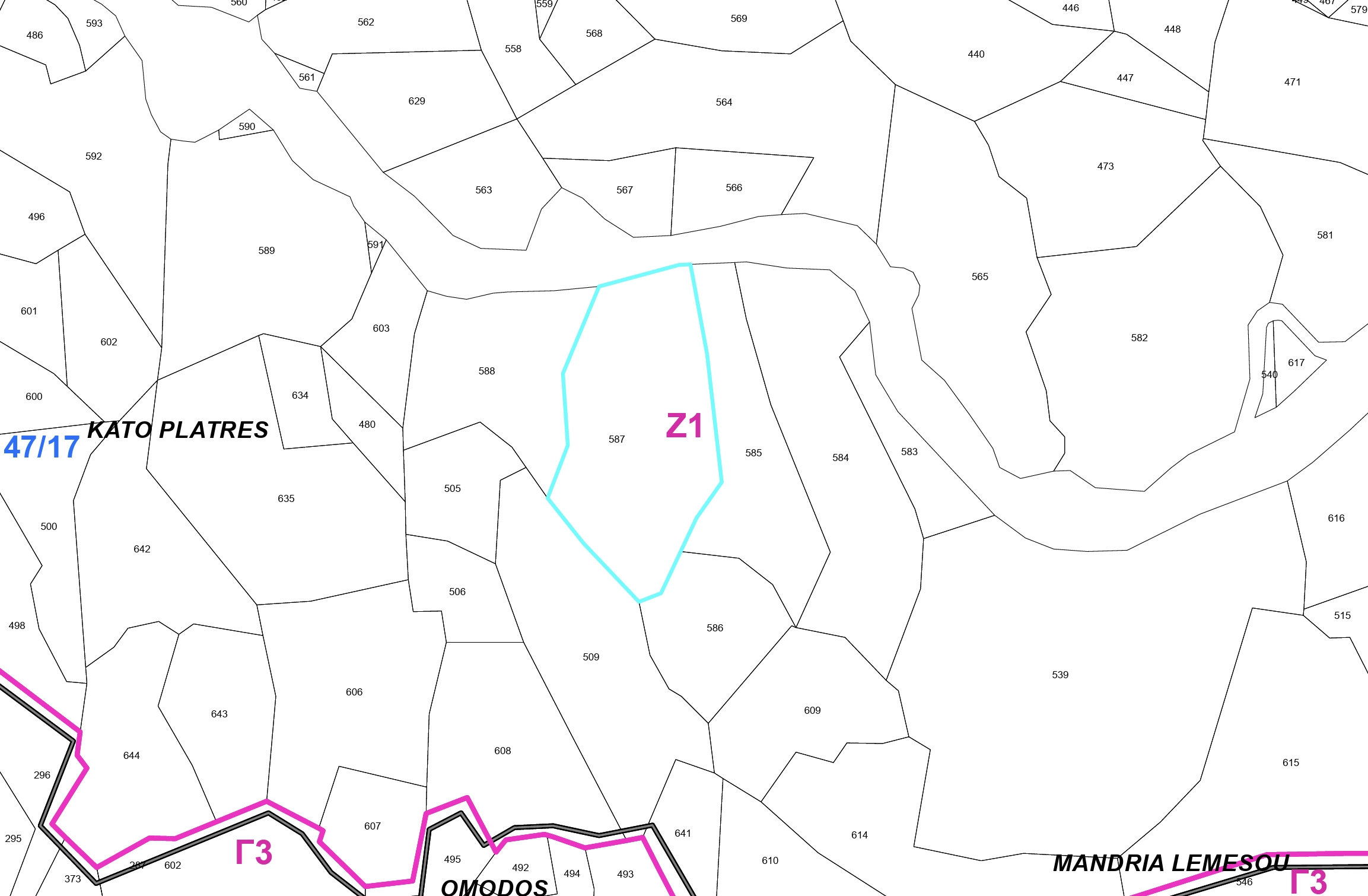 7,024m² Plot for Sale in Kato Platres, Limassol District
