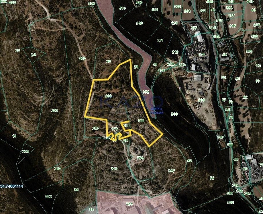 37,125m² Plot for Sale in Ypsonas, Limassol District