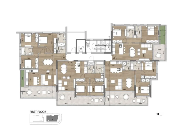 Average Price for 3 Bedroom Apartment in Limassol