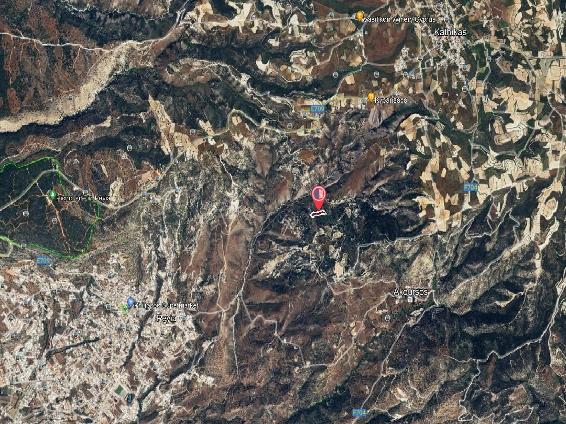 7,693m² Plot for Sale in Pegeia, Paphos District