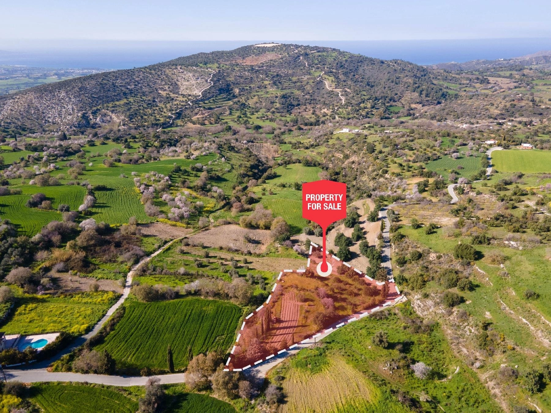 6,355m² Plot for Sale in Peristerona Pafou, Paphos District