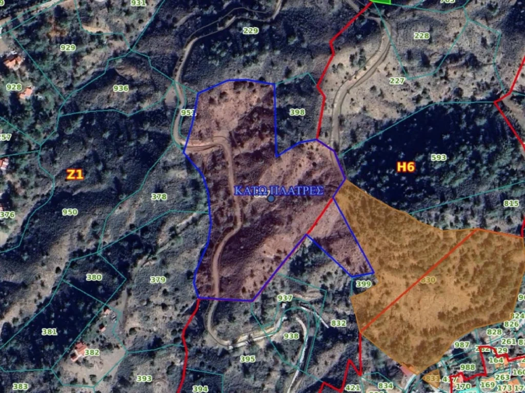 25,753m² Plot for Sale in Kato Platres, Limassol District