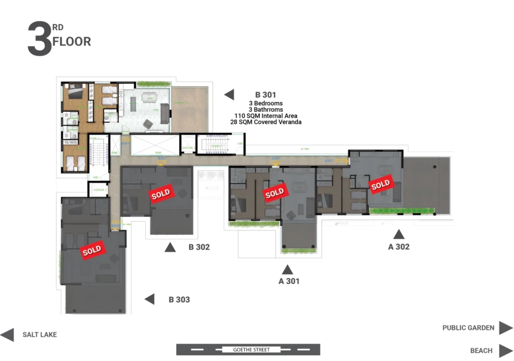 3 Bedroom Apartment for Sale