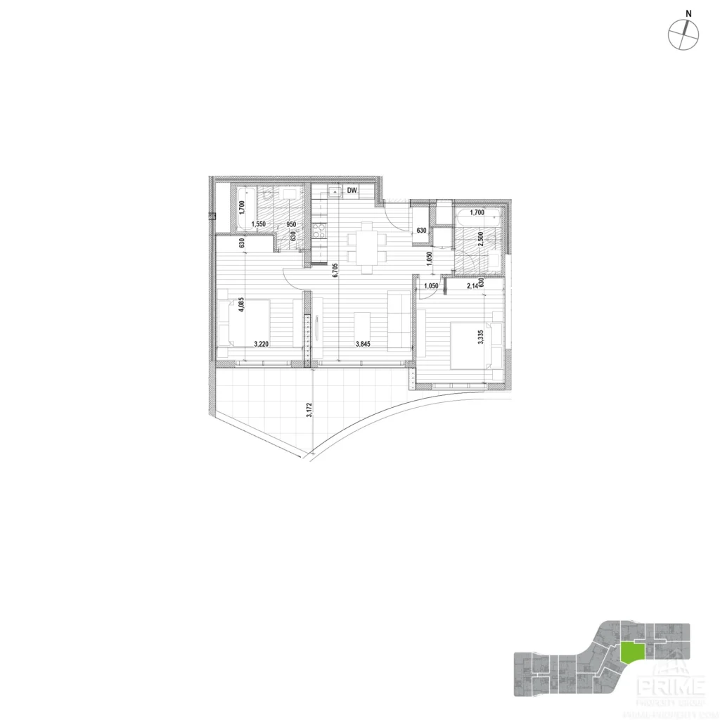 2 Bedroom Apartment for Rent in Potamos Germasogeias, Limassol District