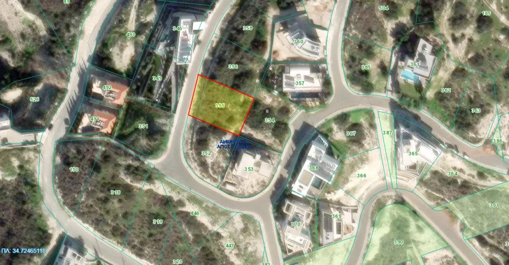 850m² Plot for Sale in Agios Tychonas, Limassol District