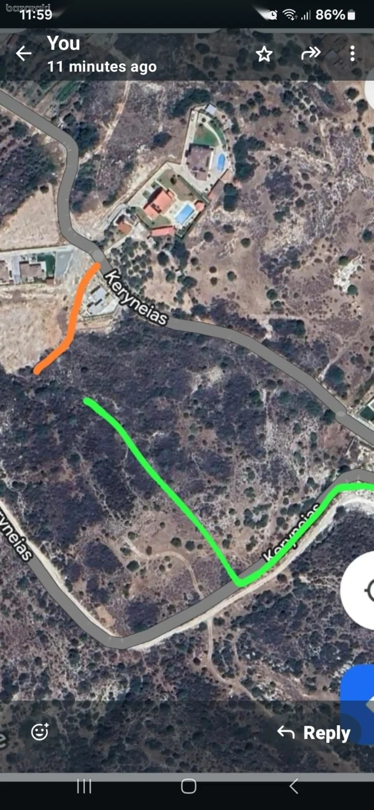 53,961m² Plot for Sale in Foinikaria, Limassol District
